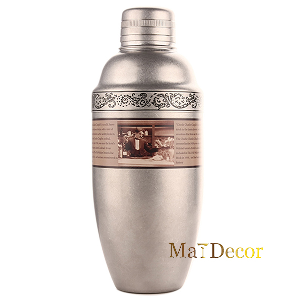 Bình lắc shaker inox 304 Mirror Chaplin 500ml